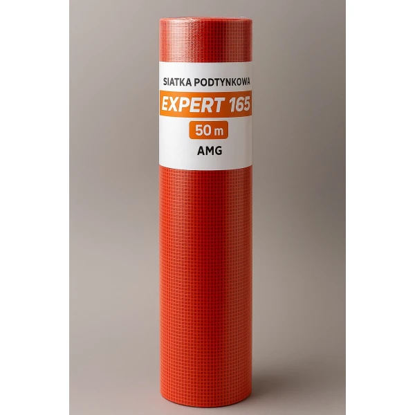 Siatka elewacyjna z włókna szklanego POMARAŃCZOWA 165g 50m2